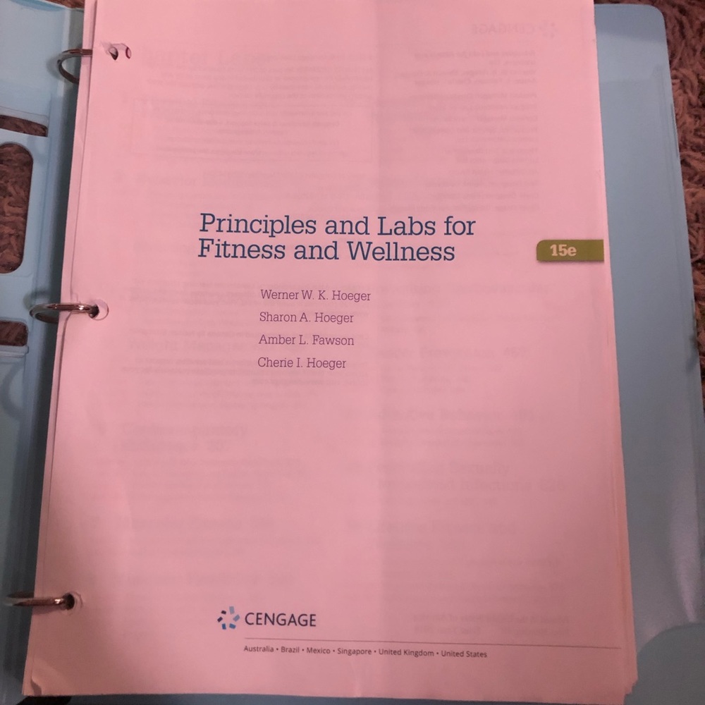 Principles and Labs for Fitness & Wellness